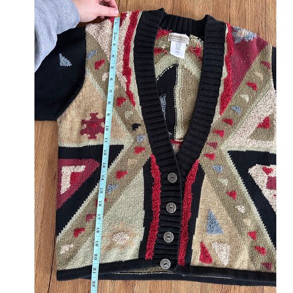 Coldwater Creek Vtg Chunky Cardigan Sweater Size Small - Picture 6 of 7